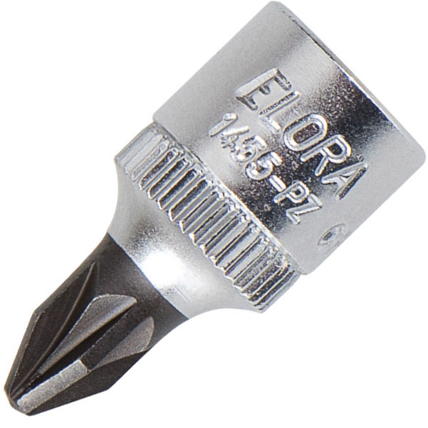 Đầu tuýp mũi hoa thị ELORA 1455-PZ, vuông 1/4 inch, DIN ISO 8764