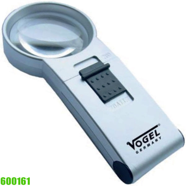 Kính lúp kỹ thuật tròng 600161, 30mm, có đèn LED chiếu sáng