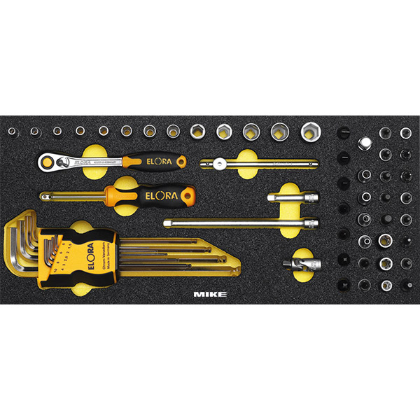 Bộ đầu tuýp ELORA OMS-2, gồm 50 món dành cho tủ đồ nghề