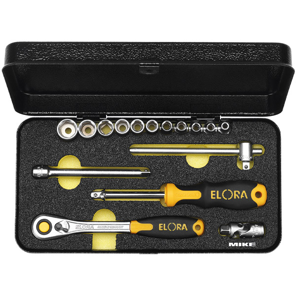Bộ tuýp ELORA 1430, đầu vuông 1/4 inch, 14 hoặc 16 chi tiết