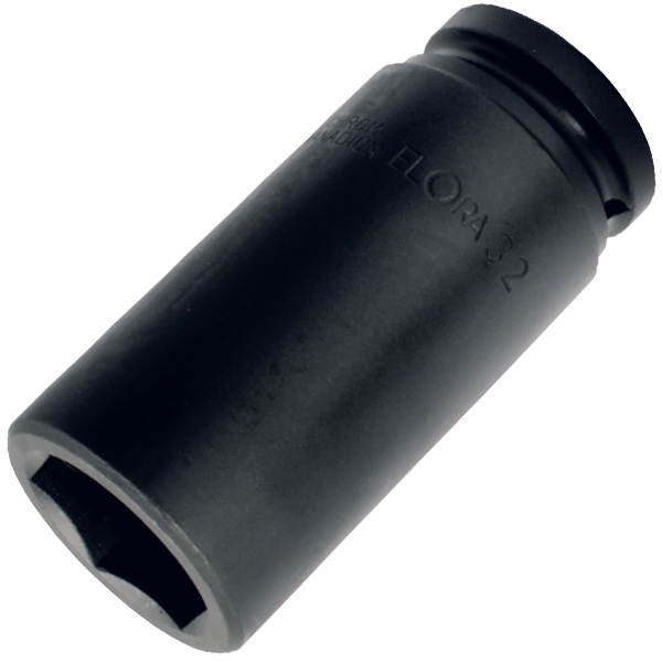 Đầu tuýp đen ELORA 791LT đầu vuông 3/4", dài hệ inch và mét