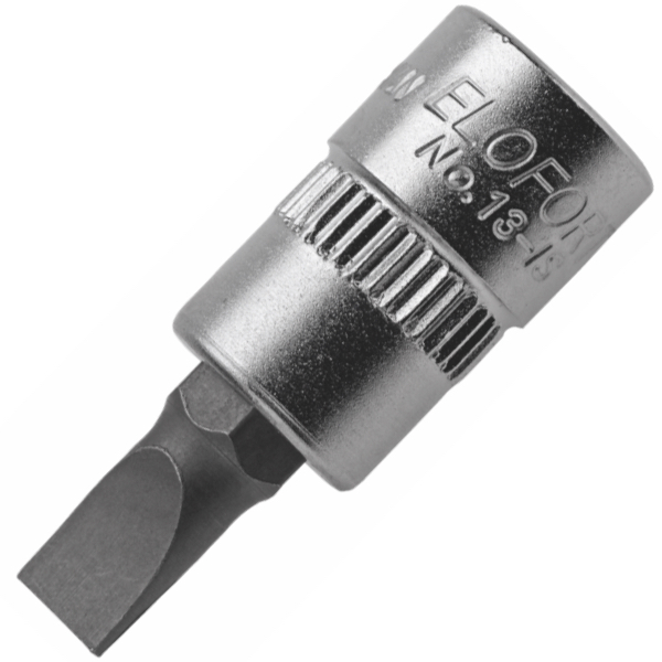 Đầu tuýp vít dẹt ELOFORT 13-IS, đầu vuông 1/4 inch