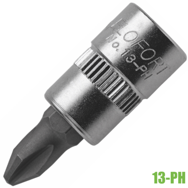 Đầu tuýp vít pake ELOFORT 13-PH, đầu vuông 1/4 inch