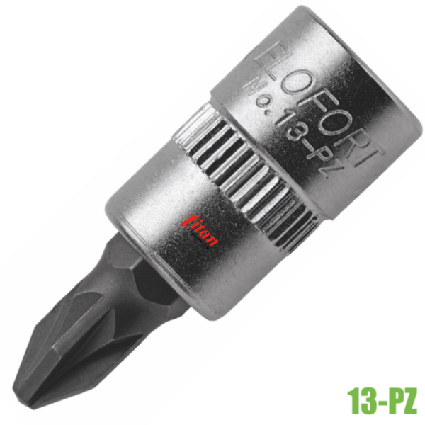 Đầu tuýp mũi vít hoa thị ELOFORT 13-PZ, đầu vuông 1/4 inch