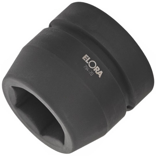 Đầu tuýp đen 6 cạnh ELORA 794, hệ mét 41-160mm, đầu vuông 2.1/2 inch