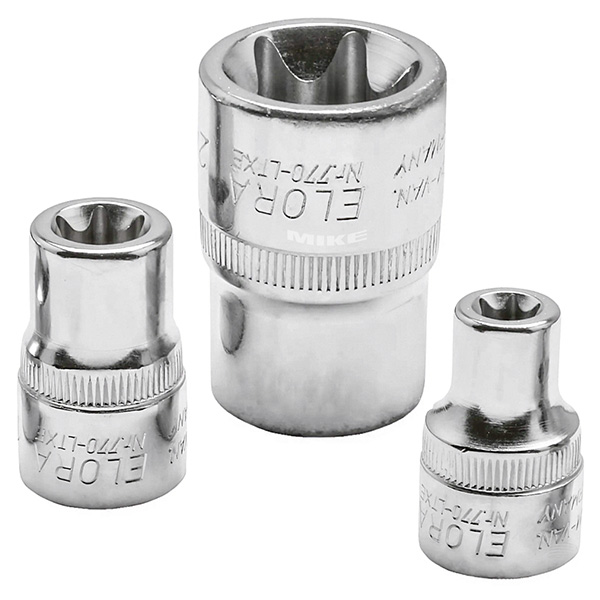 Đầu tuýp sao ELORA 770-LTXE, hoa thị có đầu vuông 1/2 inch