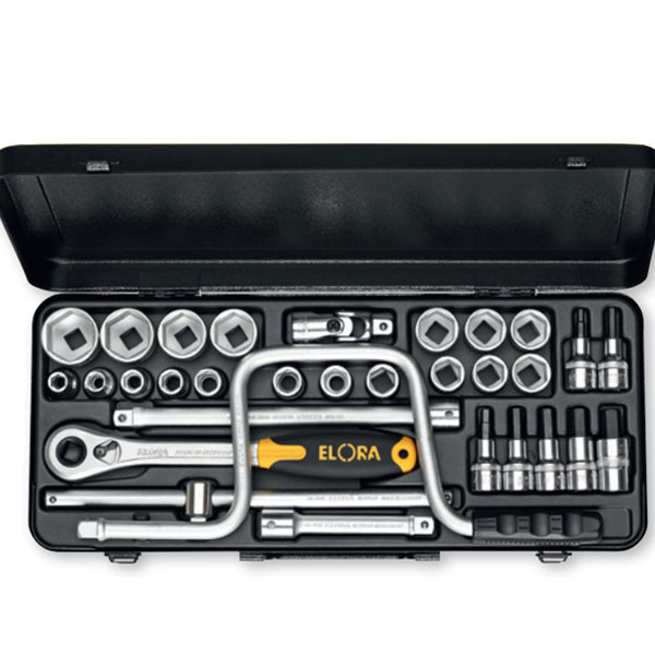 Bộ tuýp đa năng 31 chi tiết ELORA 770-/771-LIM, hệ mét 10-32mm, vuông 1/2 inch