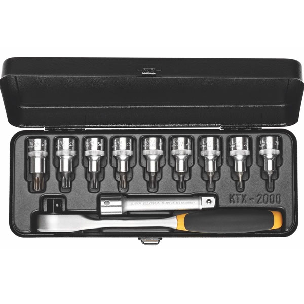 Bộ tuýp sao 11 chi tiết ELORA 770-KTX/KTT, đầu vuông 1/2"