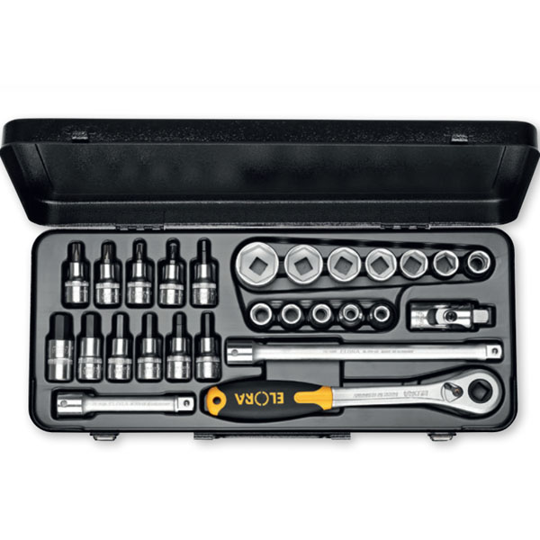 Bộ tuýp lục giác ELORA 771-LMIT, đầu sao 30 chi tiết, DIN 3120