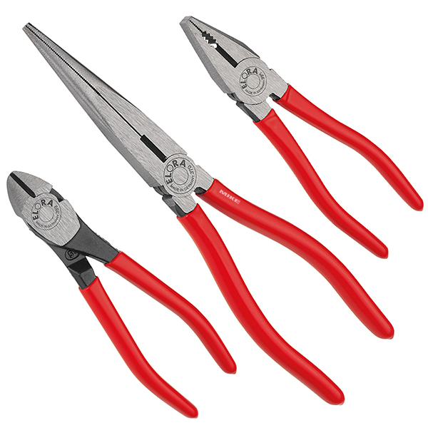 Bộ kìm 3 món ELORA 304-S3, chuẩn DIN ISO 5745