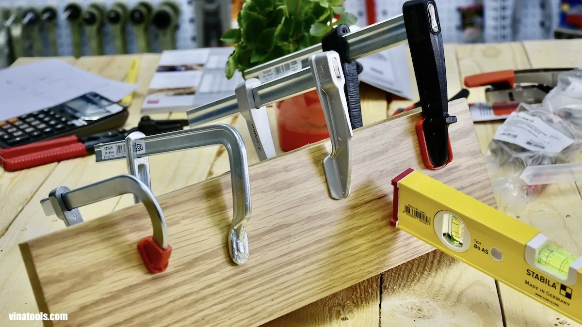 Kẹp gỗ kiểu chữ F cho ngành chế biến gỗ BESSEY