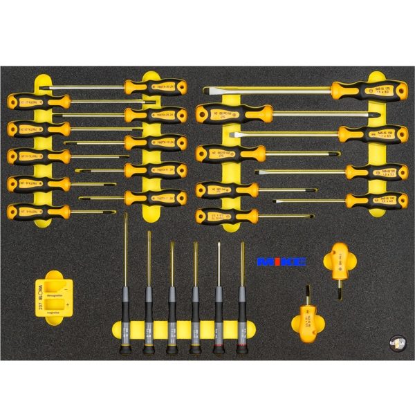 Bộ tuốc nơ vít 27 chi tiết ELORA OMS-48, cho tủ dụng cụ