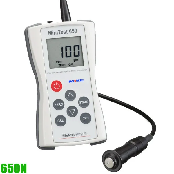 Minitest 650N máy đo độ dày lớp phủ trên nền kim loại không có từ tính 0...2000 µm