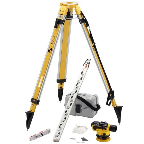 Bộ máy thủy bình Stabila 18460, OLS 26, phóng đại 26x, 8 chi tiết.