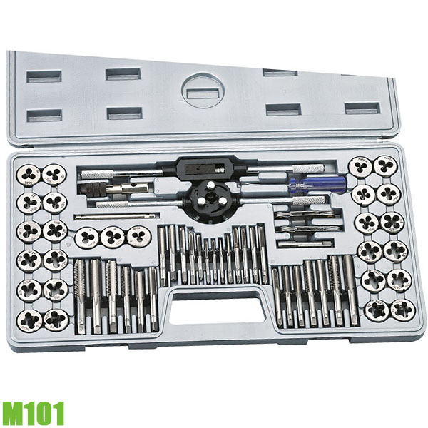 Bộ ta rô bàn ren M3-M12, FERVI M101 Italia trong ngoài 60 chi tiết