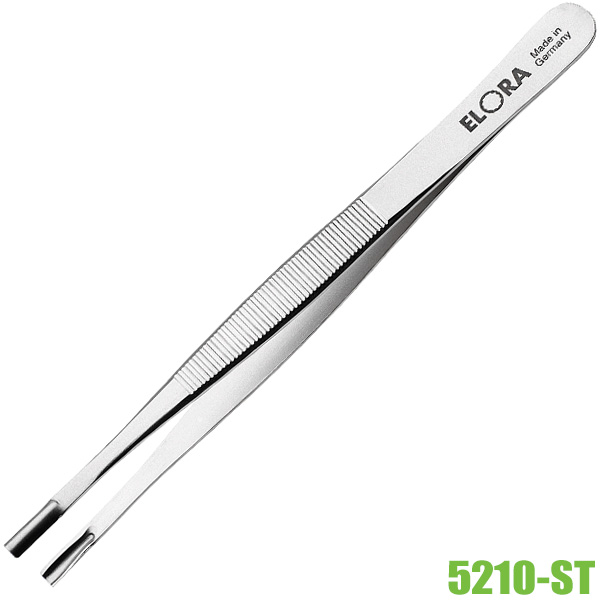 Nhíp gắp linh kiện điện tử ELORA 5210-ST, mũi khoét rãnh hướng dọc