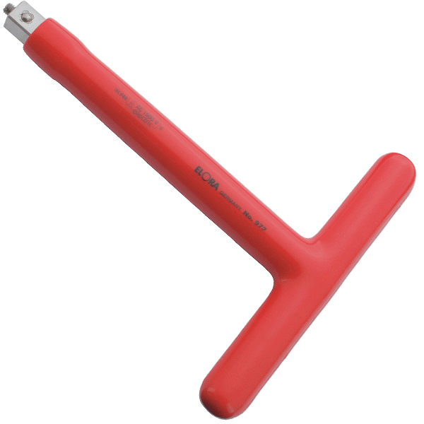 Tay vặn cách điện chữ T, đầu vuông 1/2 inch. ELORA 973