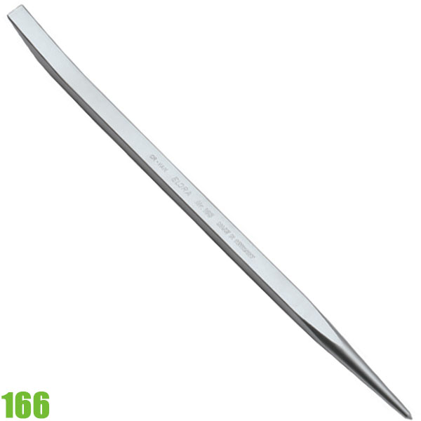 Thanh cạy 400mm ELORA 166, 1 đầu dẹt 1 đầu nhọn. Chrome-Vanadium