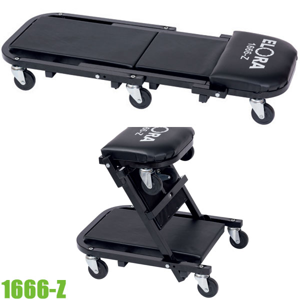 Xe nằm sửa gầm ô tô ELORA 1666-Z, có thể chuyển đổi thành ghế ngồi