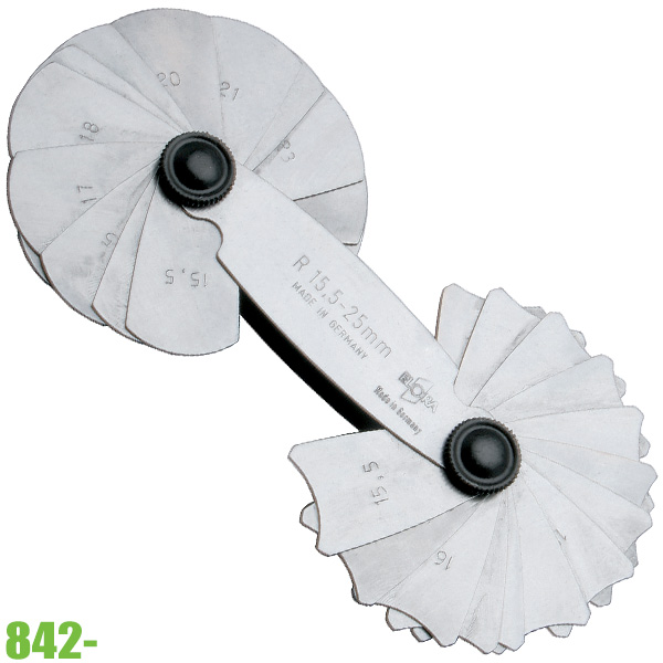 Dưỡng đo đường kính ELORA 842, 15-17 lá bằng thép