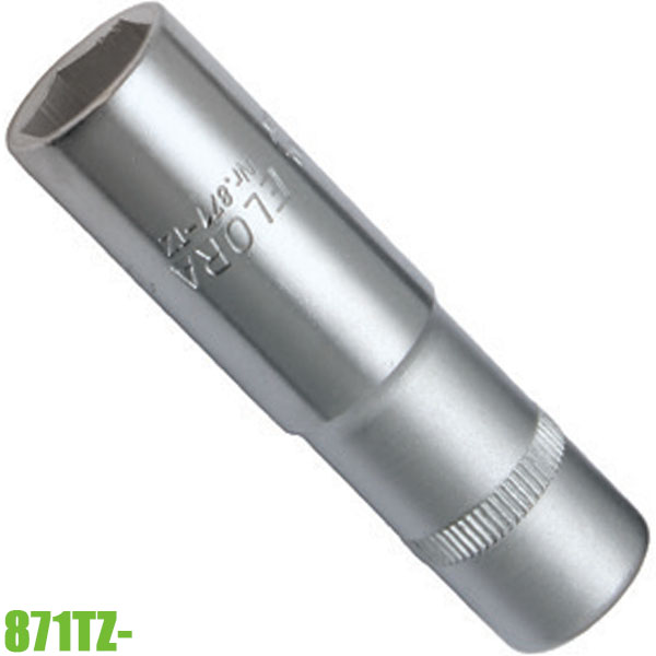 Đầu tuýp mở bugi M10-M14, ELORA 871TZ, đầu vuông 3/8 inch