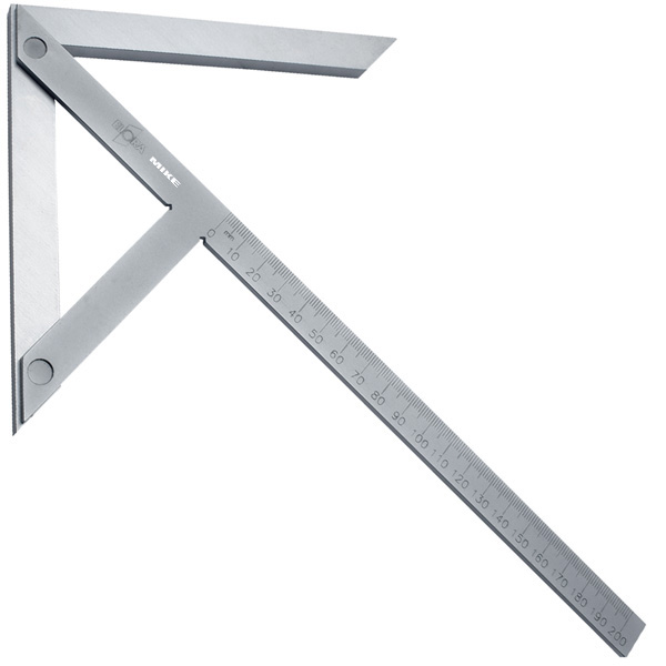 Thước eke kỹ thuật xác định và đo tâm hình tròn ELORA 1577