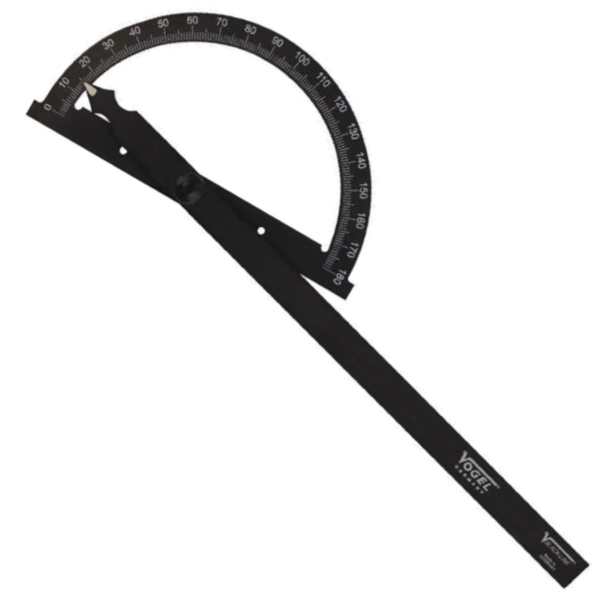 Thước góc Protractor VOGEL Germany 32251-2, hợp kim nhôm