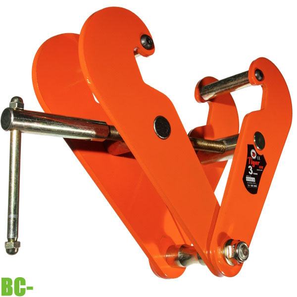 Kẹp dầm BC, 1 đến 10 tấn, móc trực tiếp vào thiết bị