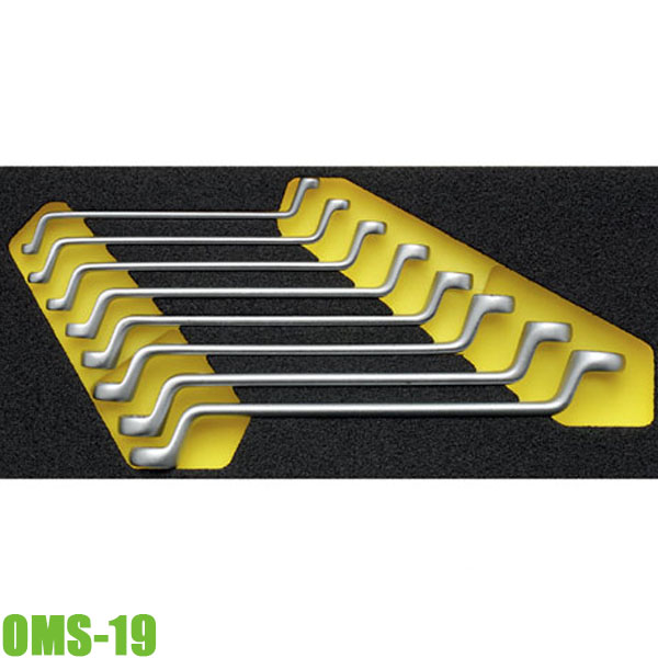 Bộ cờ lê hai đầu vòng 6-22mm OMS-19, cho tủ đồ nghề ELORA