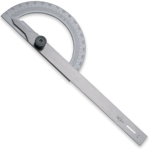 Thước đo góc 0 – 180° ELORA 1535, khóa bằng vít khoá