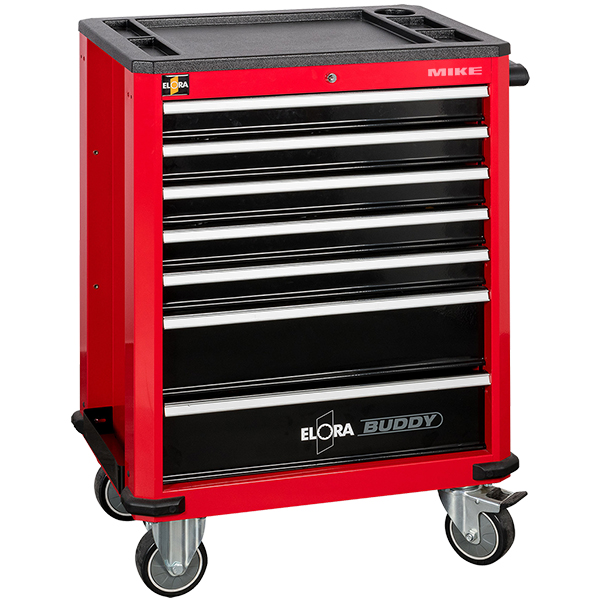 Tủ đựng đồ nghề 7 ngăn ELORA 1210-L7R, BUDDY màu đỏ, rỗng