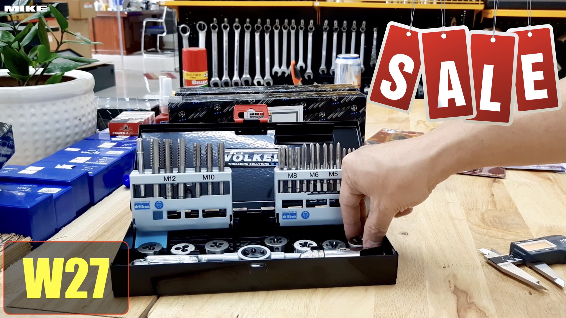 Khuyến mãi tuần 27 gồm nivo, kềm mỏ quạ, bộ taro bàn ren, thước cuộn