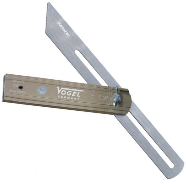 Thước eke chỉnh góc 50485, cho thợ mộc, kết cấu kim loại