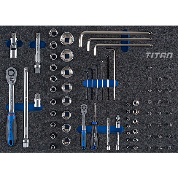 Bộ tuýp đa năng ELOFORT 56OMS3, 1/2 và 1/4 cho tủ đồ nghề