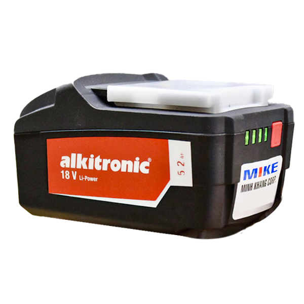 Pin sạc lithium-ion 18V, 5.2Ah dùng cho bộ nhân lực, Alkitronic EA2 Battery