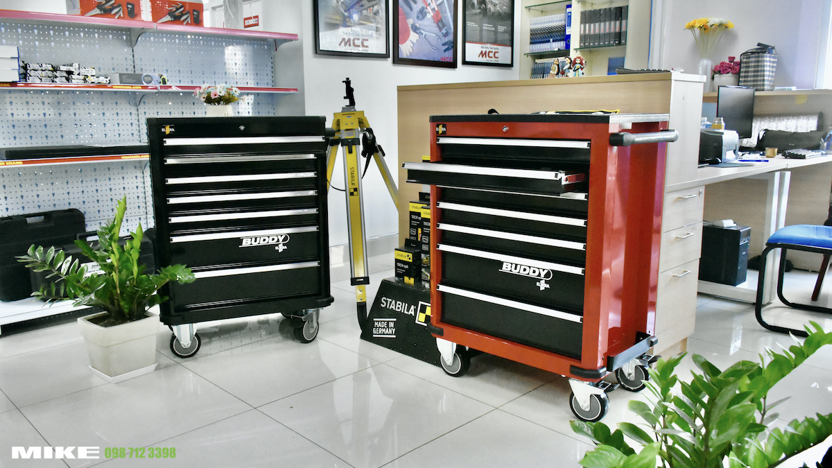 tủ dụng cụ 7 ngăn ELORA BUDDY đỏ