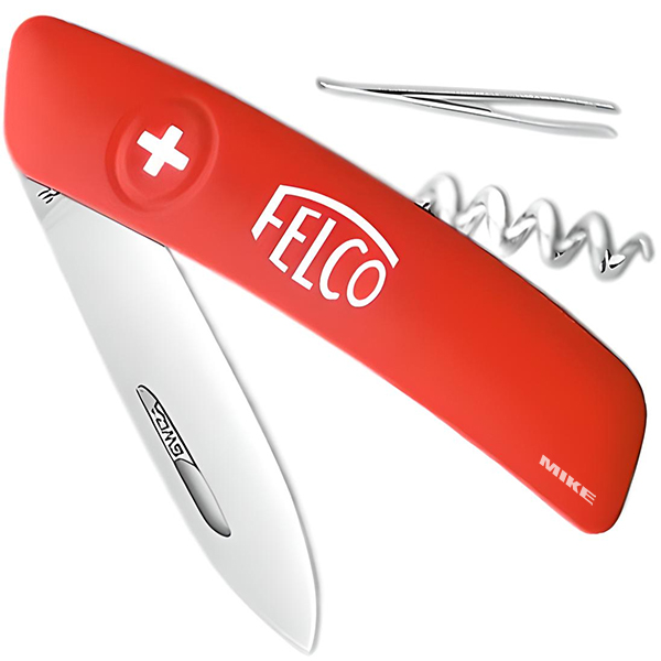Dao nhíp bỏ túi FELCO 501 gồm 4 thành phần, SWISS Made