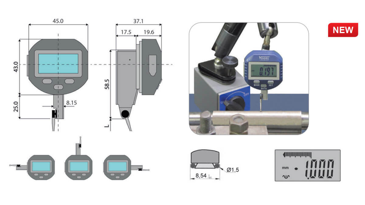 Cấu tạo đồng hồ so