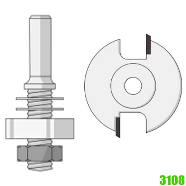 Mũi phay khoét rãnh Lamello FAMAG 3108, đường kính 40mm