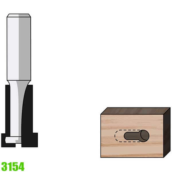 Mũi phay rãnh chữ T FAMAG 3154, đường kính 9,8mm