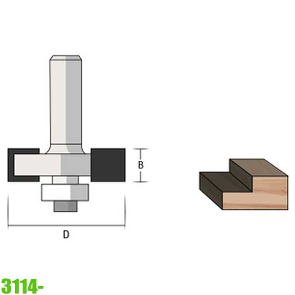 Mũi phay rãnh khung cửa chính, cửa sổ FAMAG 3114