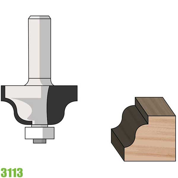 Mũi phay trang trí hoa văn FAMAG 3113, cho khung ảnh, cạnh bàn, tủ