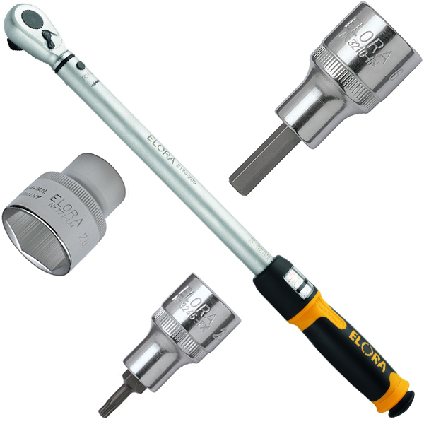Bộ cờ lê lực ELORA CLLSET2, 65-335Nm vuông 1/2 inch