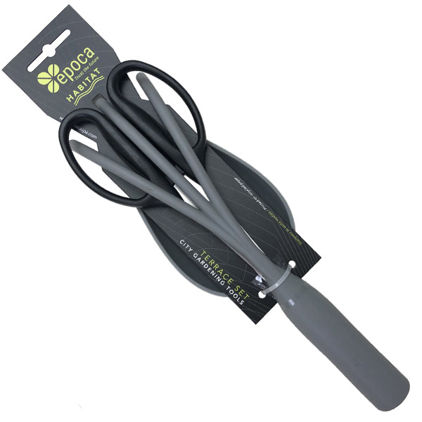 Bộ dụng cụ làm vườn 3 món màu xám, Epoca - Italy