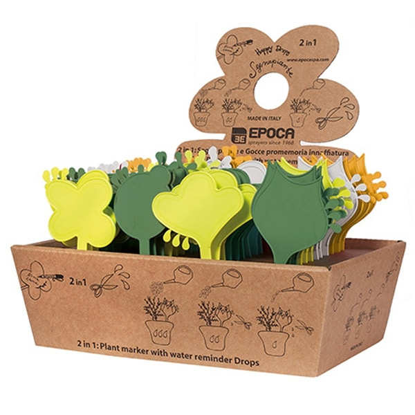 Cây cắm đánh dấu vị trí gieo hạt và lịch trình tưới Happy Drops