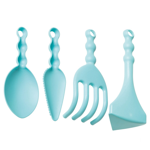 Bộ dụng cụ làm vườn 4 món mini màu Aquamarine