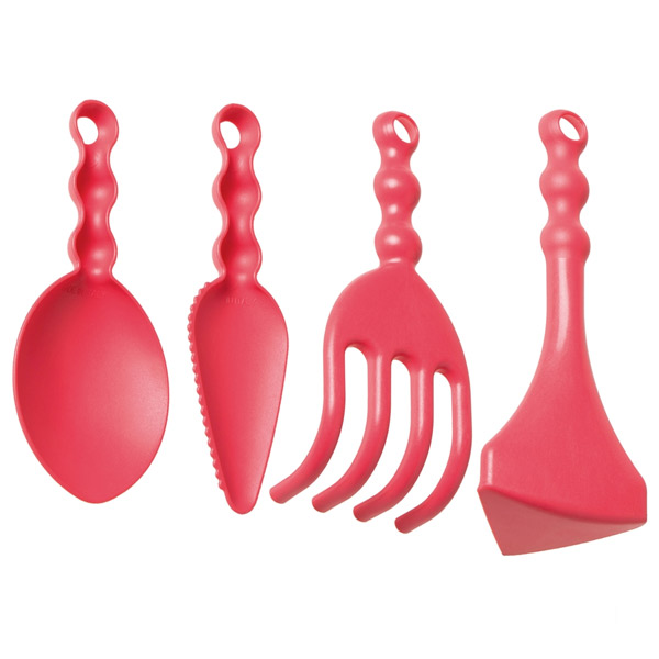 Bộ dụng cụ làm vườn 4 món mini màu Strawberry