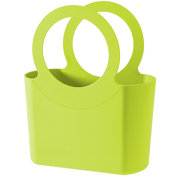 Làn nhựa cỡ trung BB bag màu Lime, Epoca - Italy