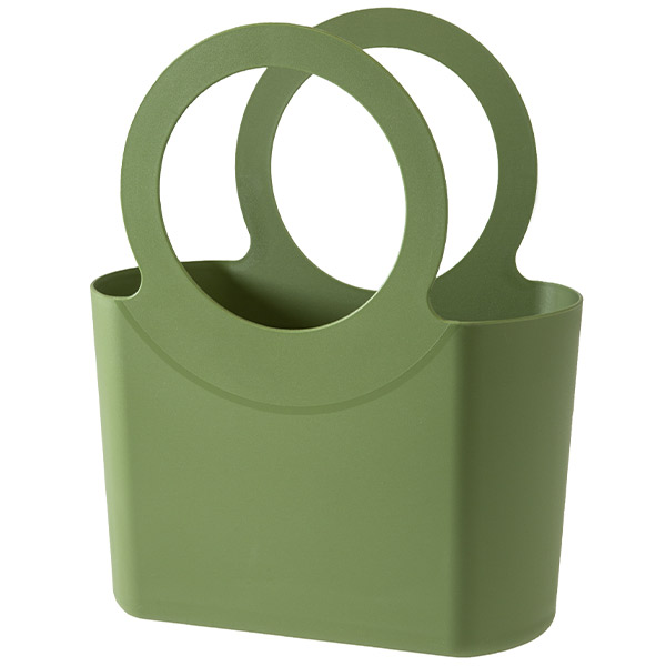 Làn nhựa cỡ trung BB bag màu Olive, Epoca - Italy