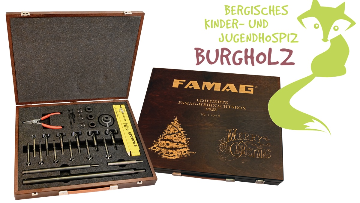 Đấu giá đặc biệt bộ mũi khoét gỗ FAMAG® - Giáng Sinh 2023